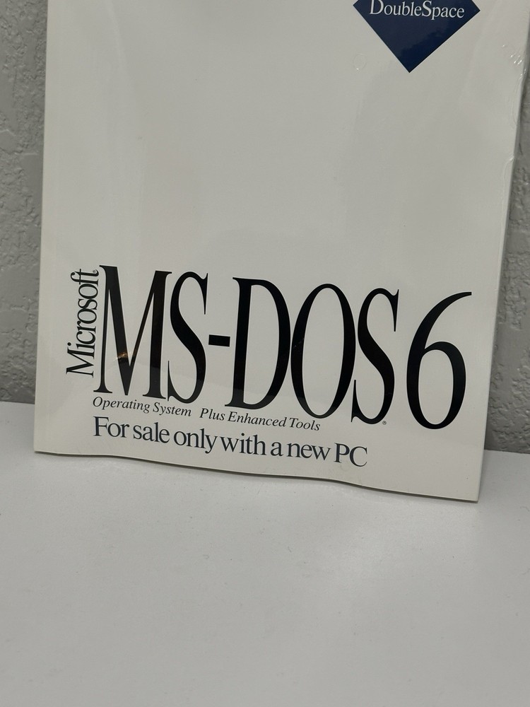 *SEALED* Microsoft MS-DOS 6 3.5" Floppy Concise User's Guide w/ Certificate