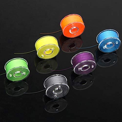72 Pcs Prewound Thread Bobbins with Bobbin Box for Sewing Machine Embroidery