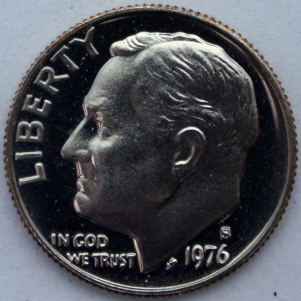 1976-S Proof Roosevelt Dime