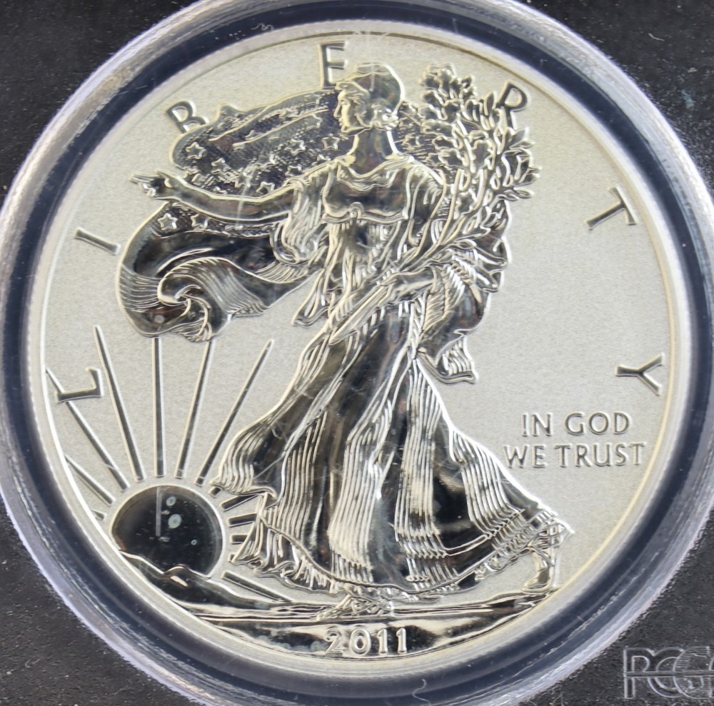 2011-P American Eagle Reverse Proof Mercanti Signed PCGS PR70