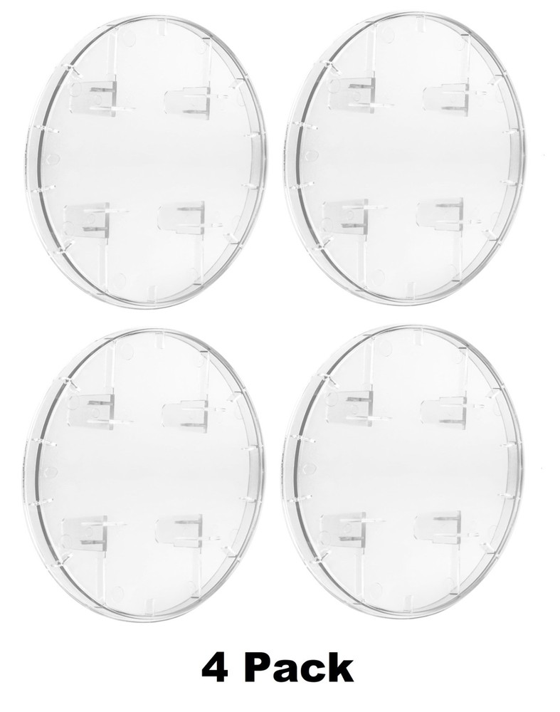 4 Pack Clear Plastic Socket Cover for Electrical Meters Bases