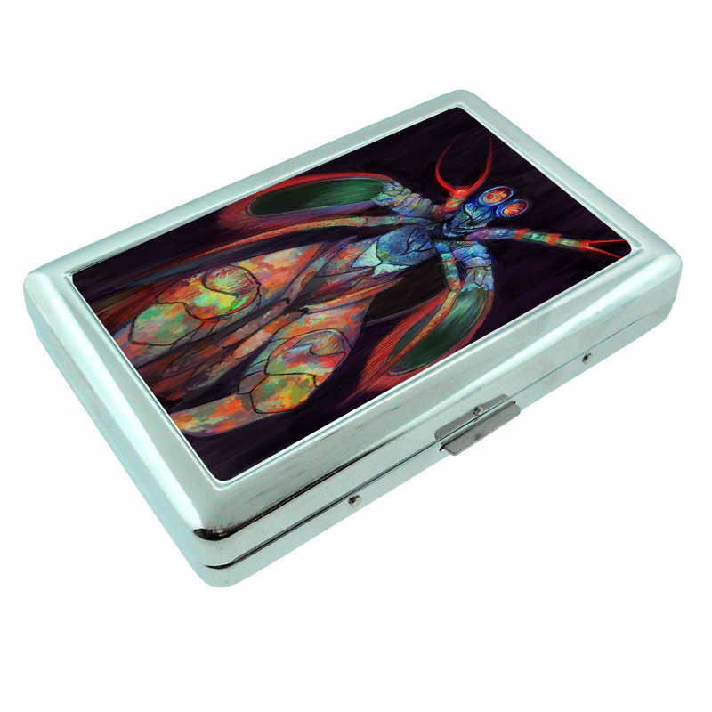 Bug Art Em1 Silver Metal Cigarette Case RFID Protection Wallet