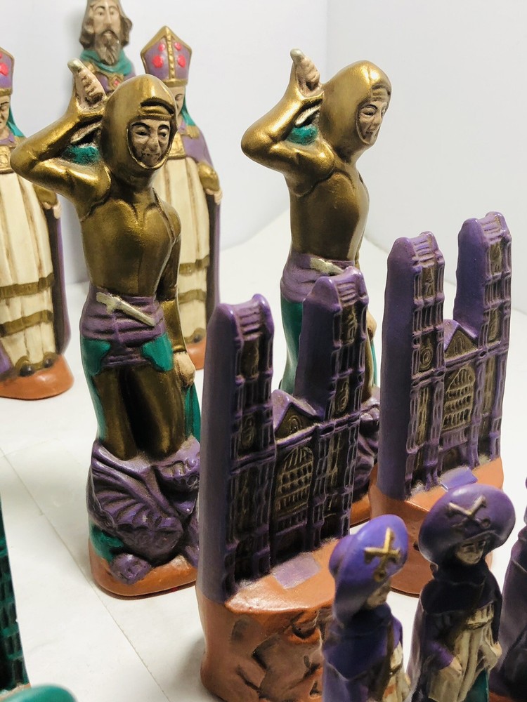 Vintage Hand Painted Chess Figures (29)