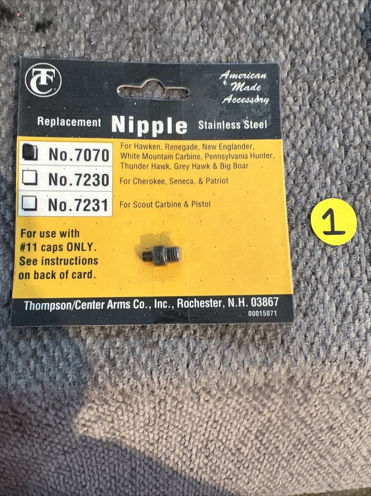 Thompson Center Replacement Nipple #7070 (1)