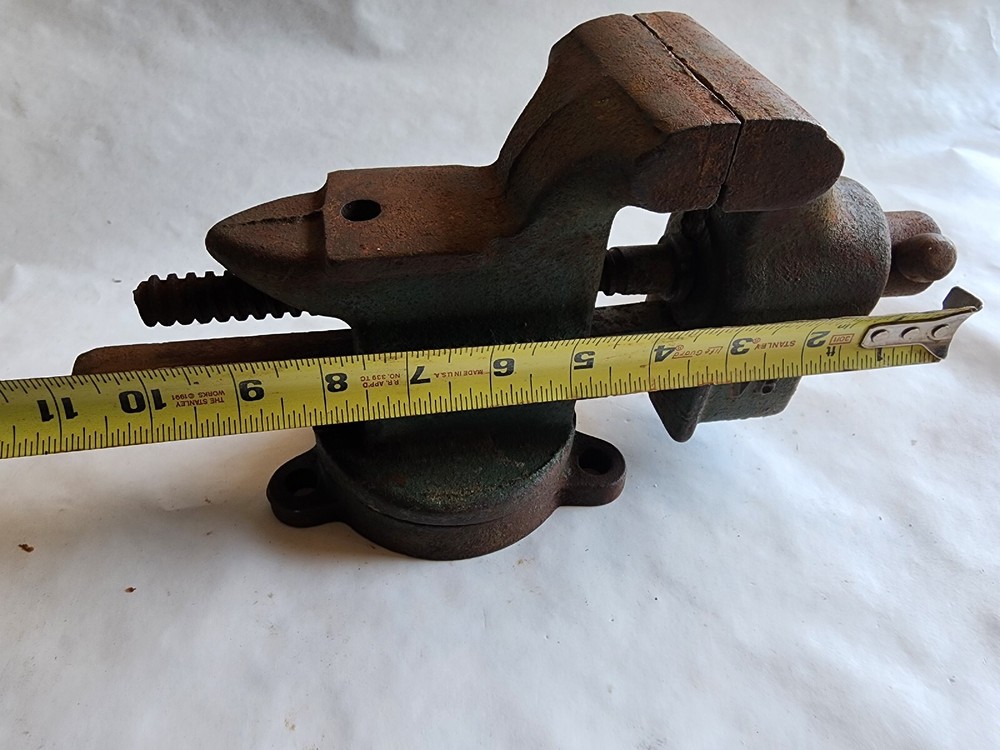 Lake Side 3" Vise Bench Table Mount Swivel Base