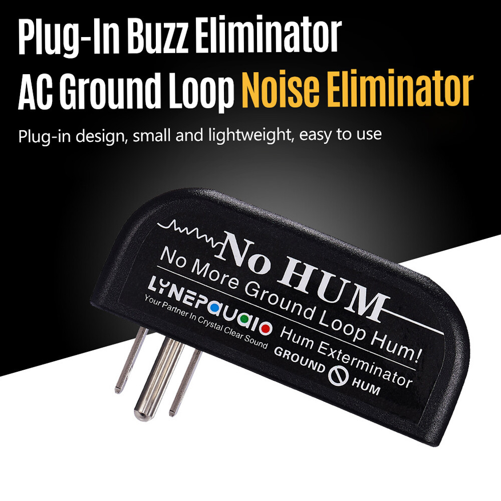 LINEPAUDIO Buzz Eliminator AC Ground Loop Noise Eliminator Plug-In AC Buzz H6W2