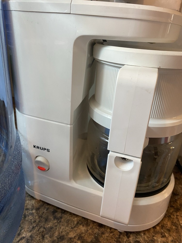 KRUPS Brewmaster Jr 20 oz Coffee Maker Model 170 White Tested & Cleaned