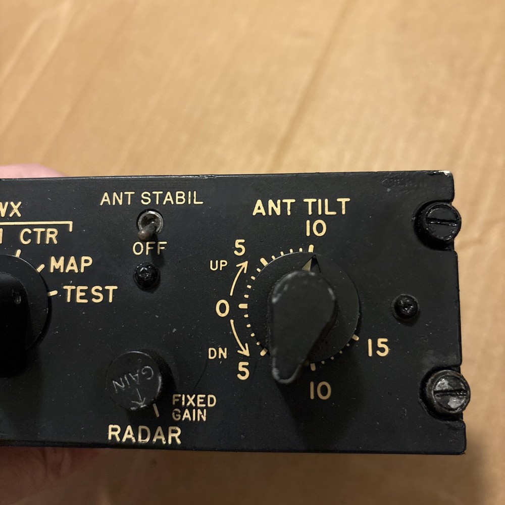 Radar Control Panel MOD G-1164E WX Norm CTR Untested Airplane