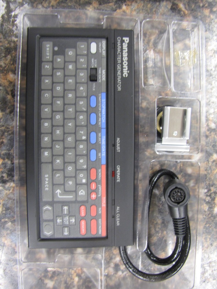 RARE HTF -NEW Panasonic PV-G22M Programmable Character Generator Keyboard NOS