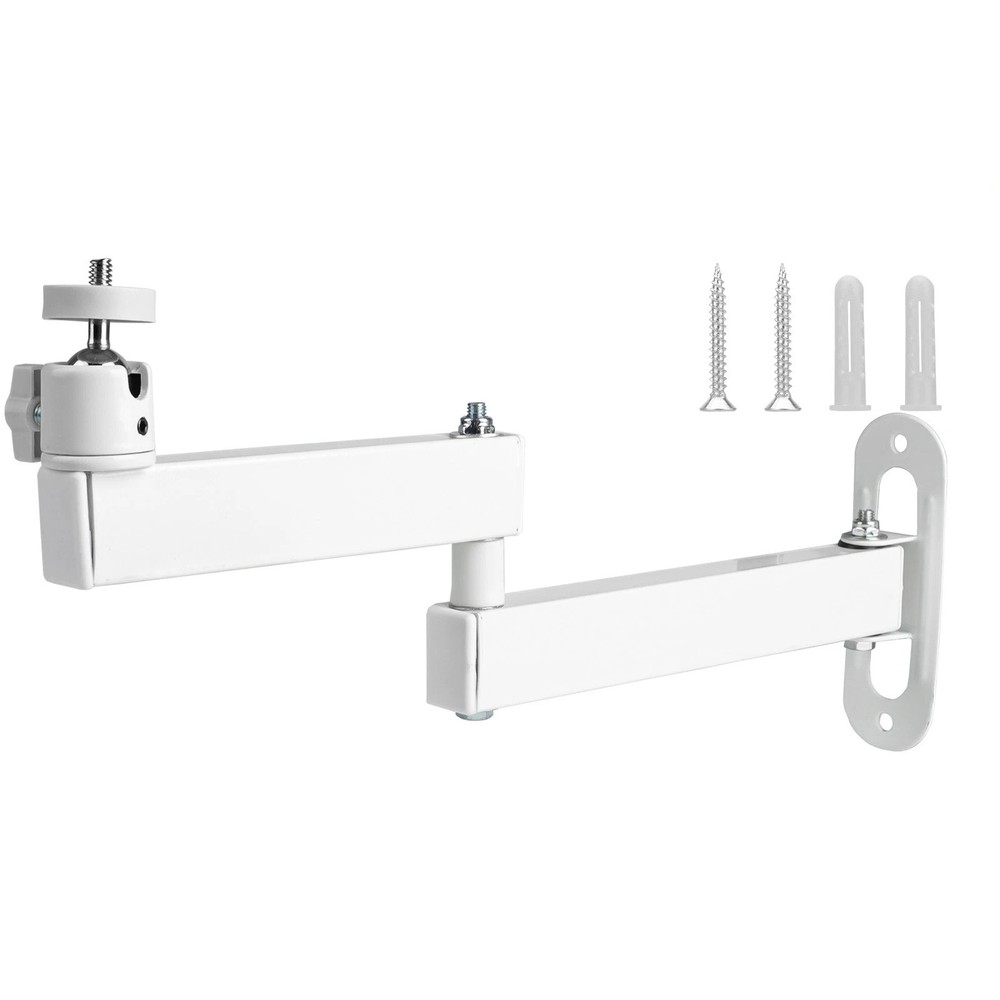 Projector Wall Mount Kit Foldable for Ring Light Webcam 35cm Extension Arm White