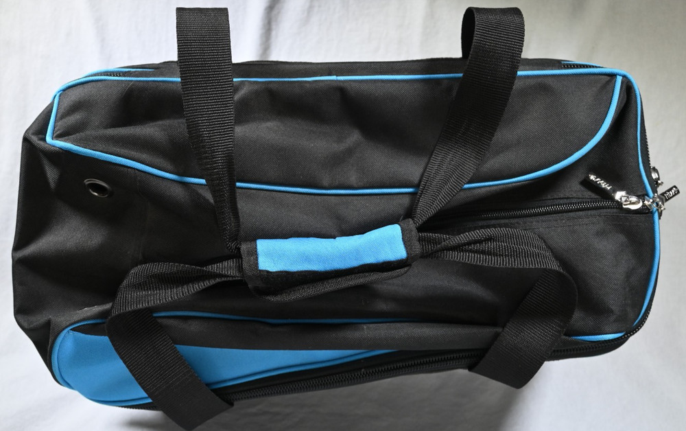 Pyramid Double Roller 2 Ball Bowling Bag Black & Blue
