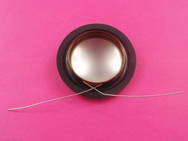 25.5 Core 25.4mm Titanium Composite Tweeter Diaphragm 8Ω Single Side Lead