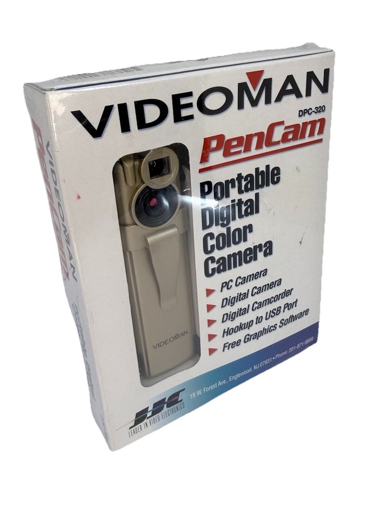 Videoman PenCam Portable Digital Color Camera PC Camera Graphic Software DPC-320