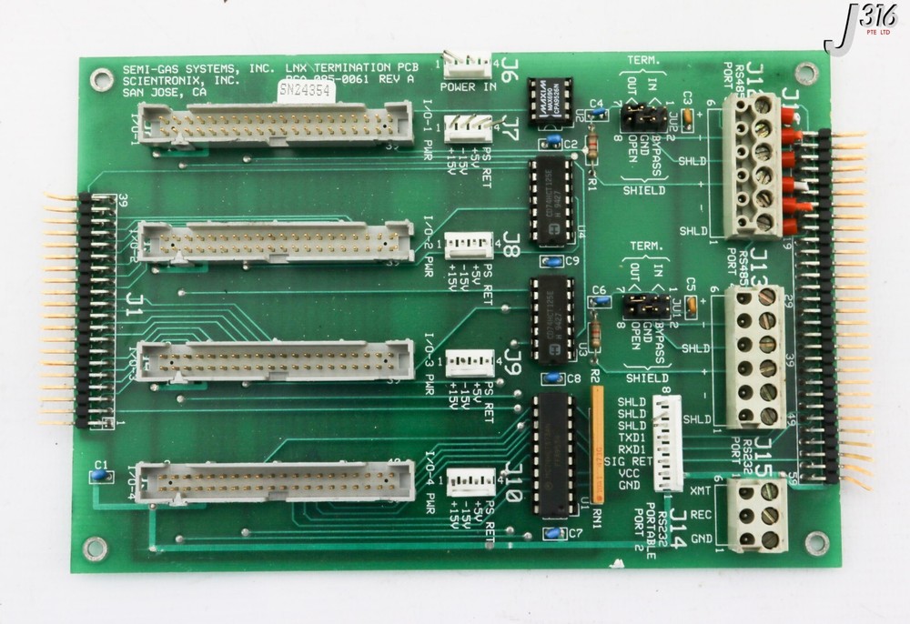 22804 SCIENTRONIX PCB, LNX TERMINATION PCB PCA 085-0061