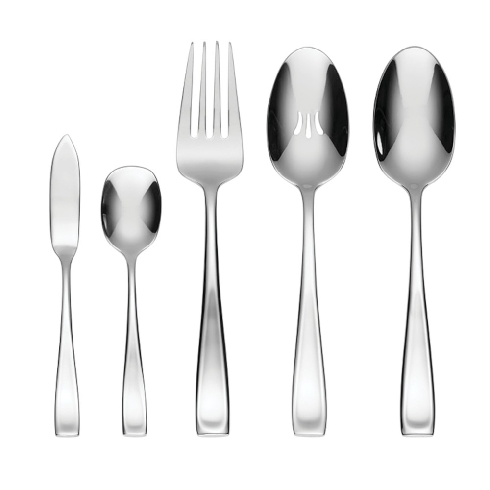 Silverware Set For 12, Moda 65-Piece Fine Flatware Set with Serving Utensils,...