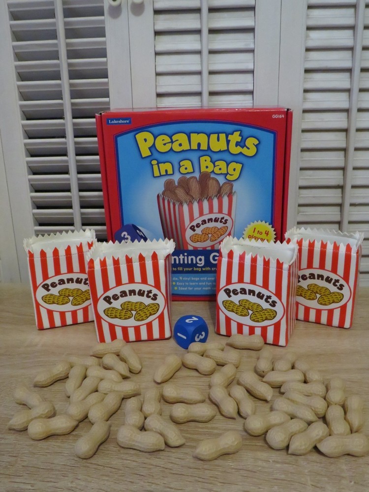 Lakeshore PEANUTS IN A BAG Counting Game ~ Math ~ Educational ~ Fun