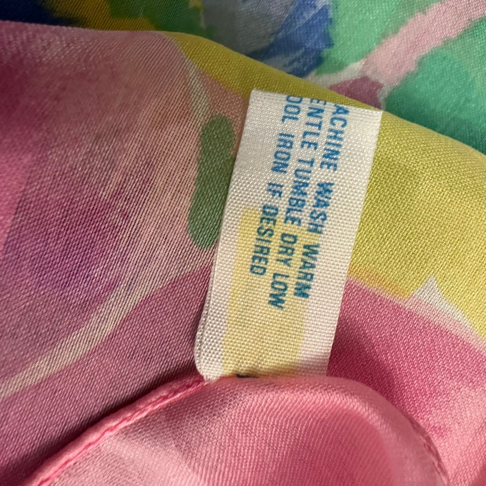 Womens Vintage Italian Scarf Coquette Cottagecore Floral Garden Spring Botanical