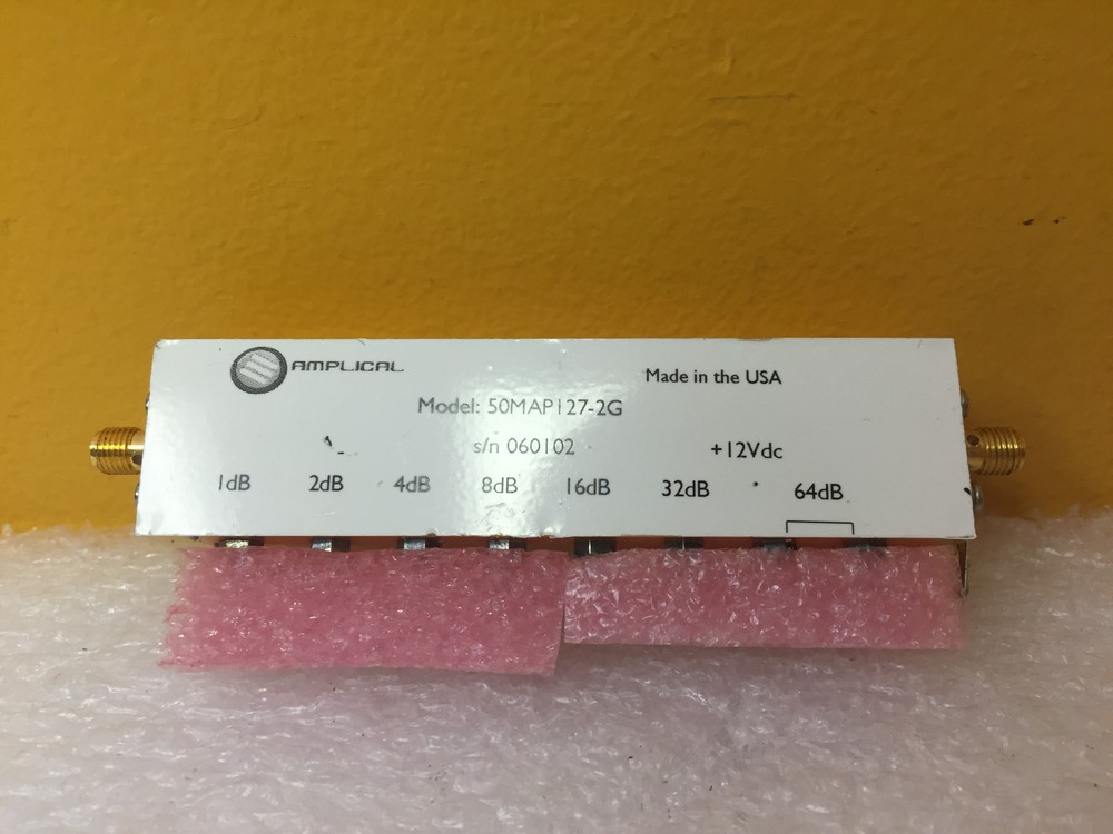 Amplical 50MAP127-2G, DC to 2000 MHz, 127 dB, Programmable Step Attenuator