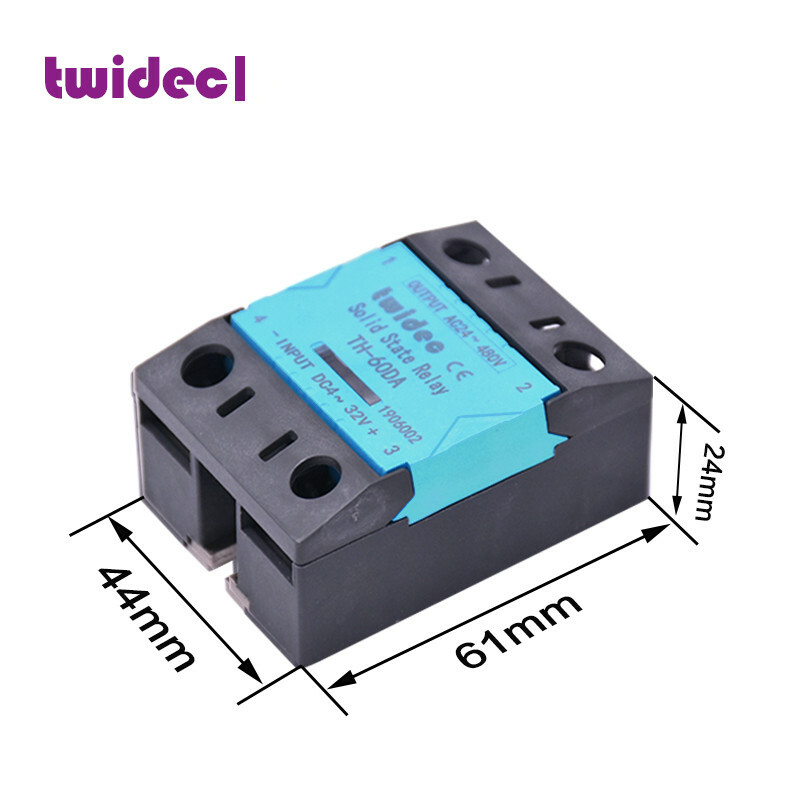 TWIDEC Single Phase Solid State Relay TH-25DA 25A DC-AC DC4~32V/AC24~480V