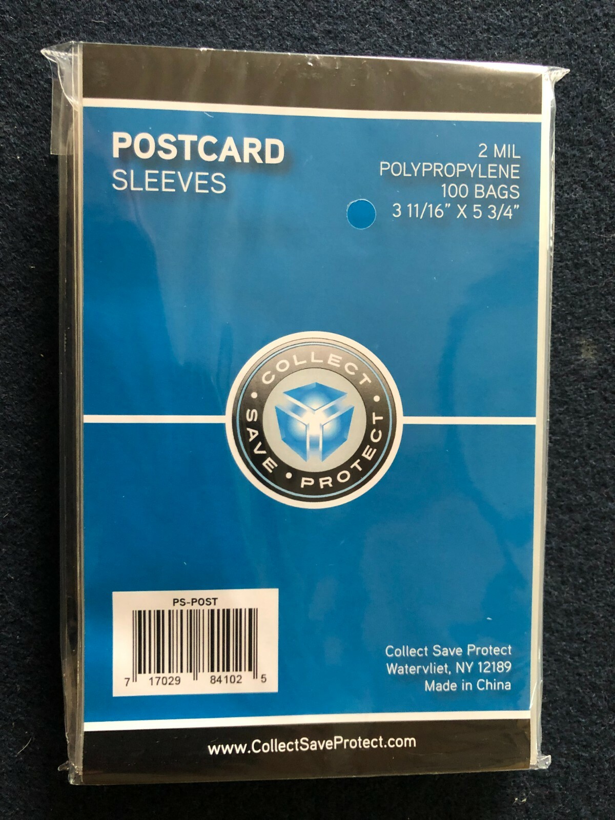 100 CSP Soft Polypropylene Postcard Sleeves - 3 11/16 X 5 3/4 holders