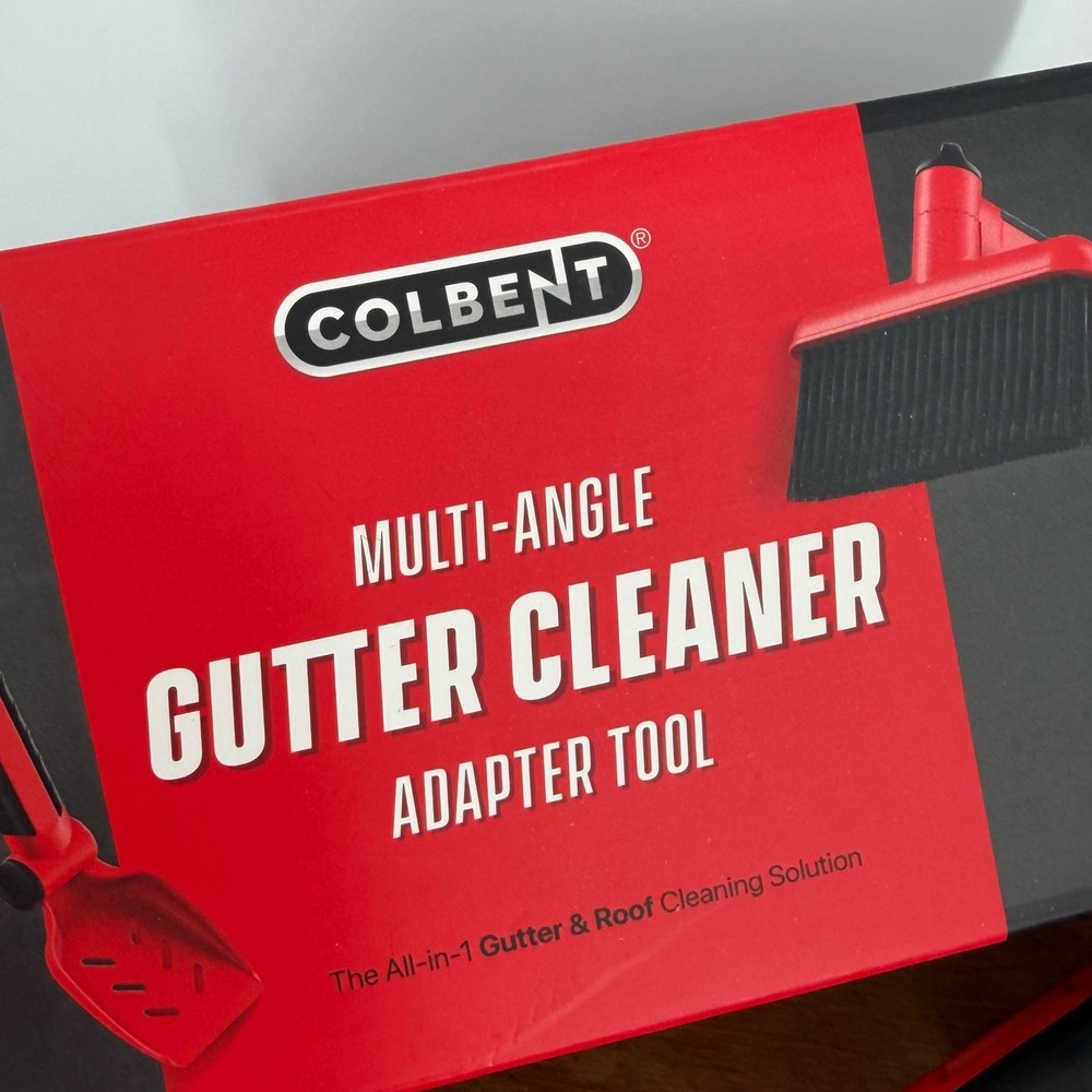 Colbent Multi-Angle Gutter Cleaner Adapter Tool 360 Degree Rotation Red Black