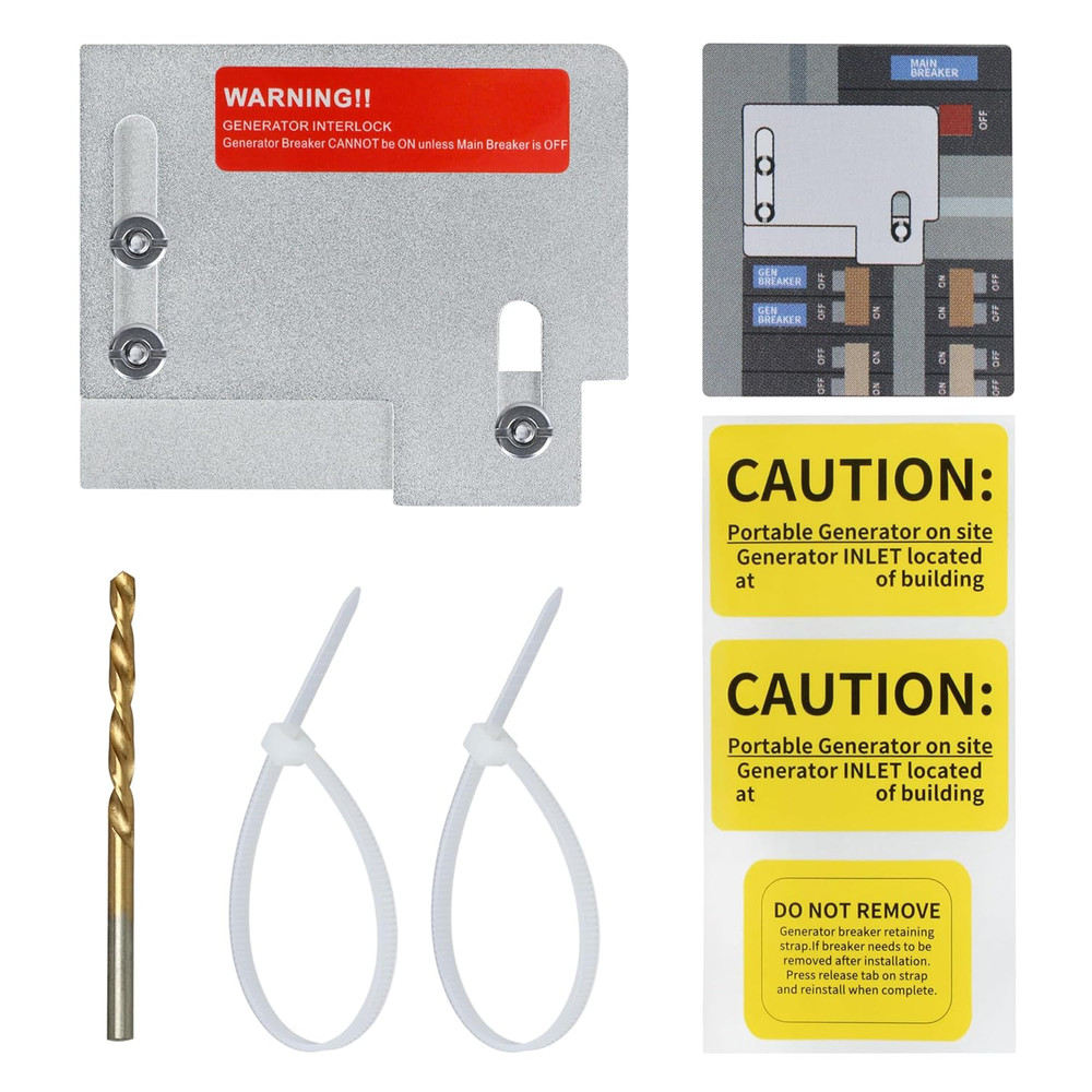 Generator Horizontal Electrical Interlock Kit Compatible with Horizontal Main Cu