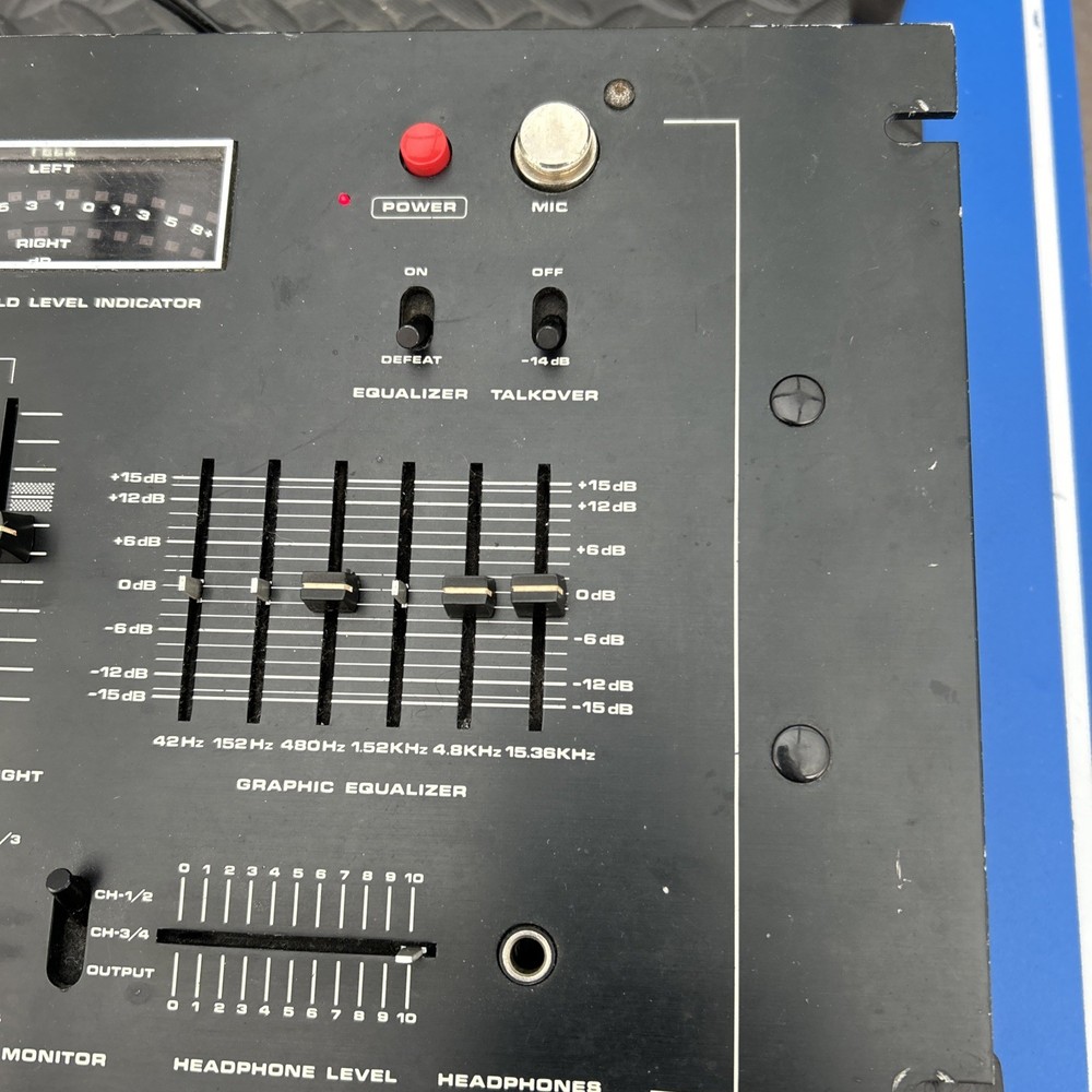 Numark PPD DM1750RM Preamp DJ Mixer with Equalizer Limited Testing