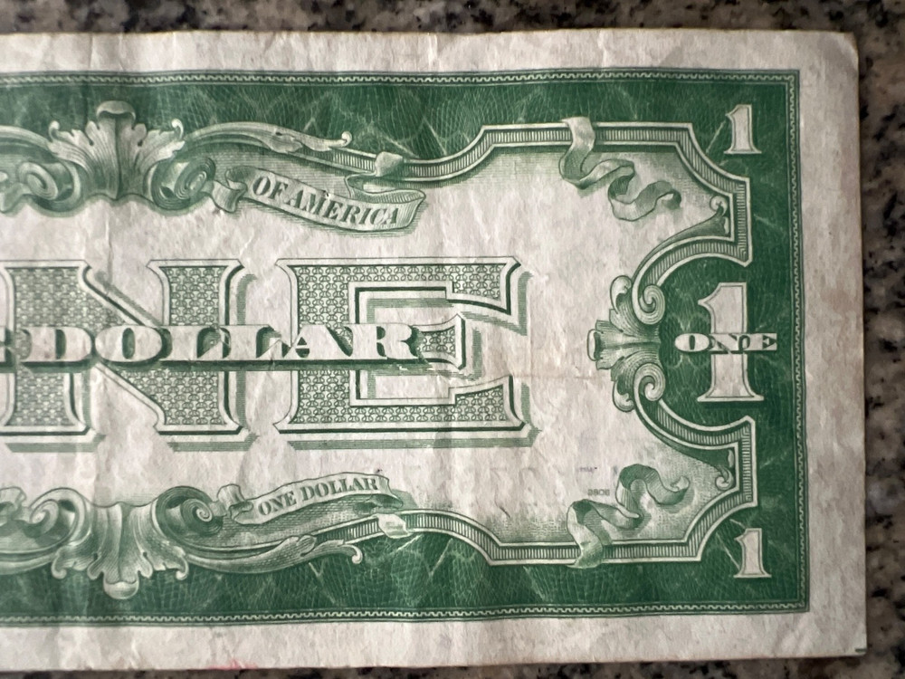 $1 1934 Silver Certificate FUNNY BACK!!!