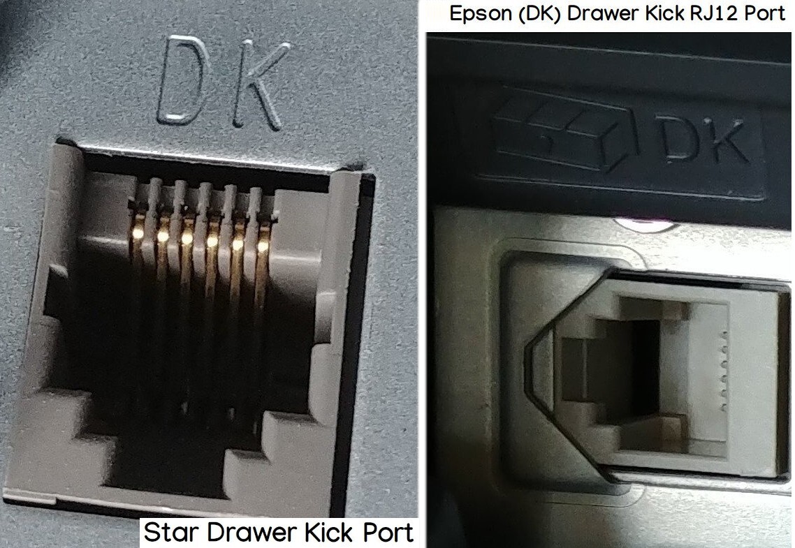 Cash Drawer Kick Cable Fits MMF Kwick Kable Cord for EPSON, Star Receipt Printer