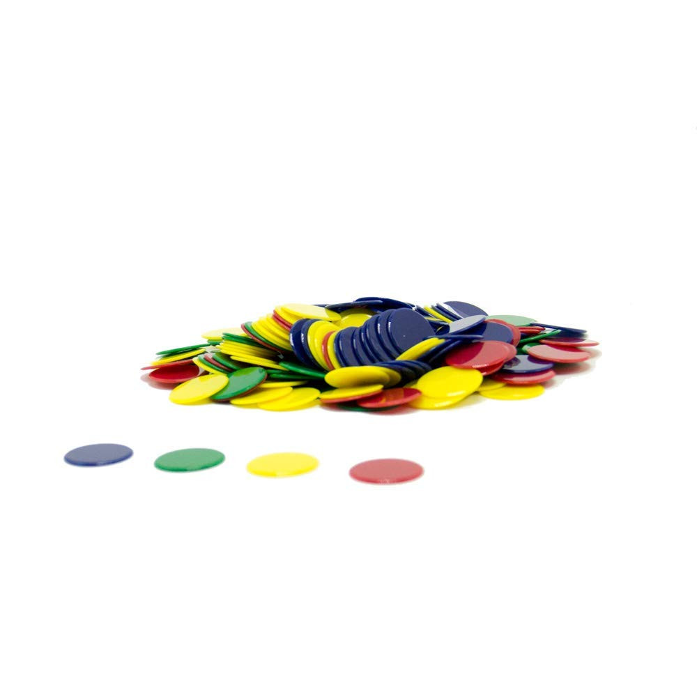 Plastic Solid Bingo Chips, Chips for Games, Counting Manipulatvies, Game Chips,