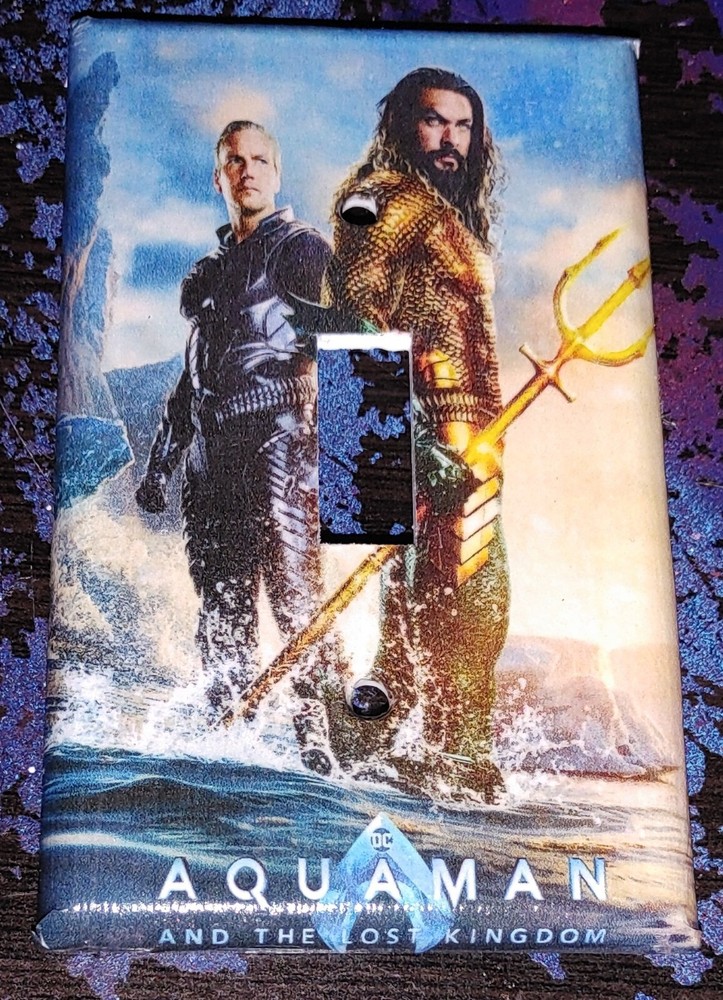 Custom Handmade Aquaman And The List Kingdom - Single Toggle Light Switch Cover