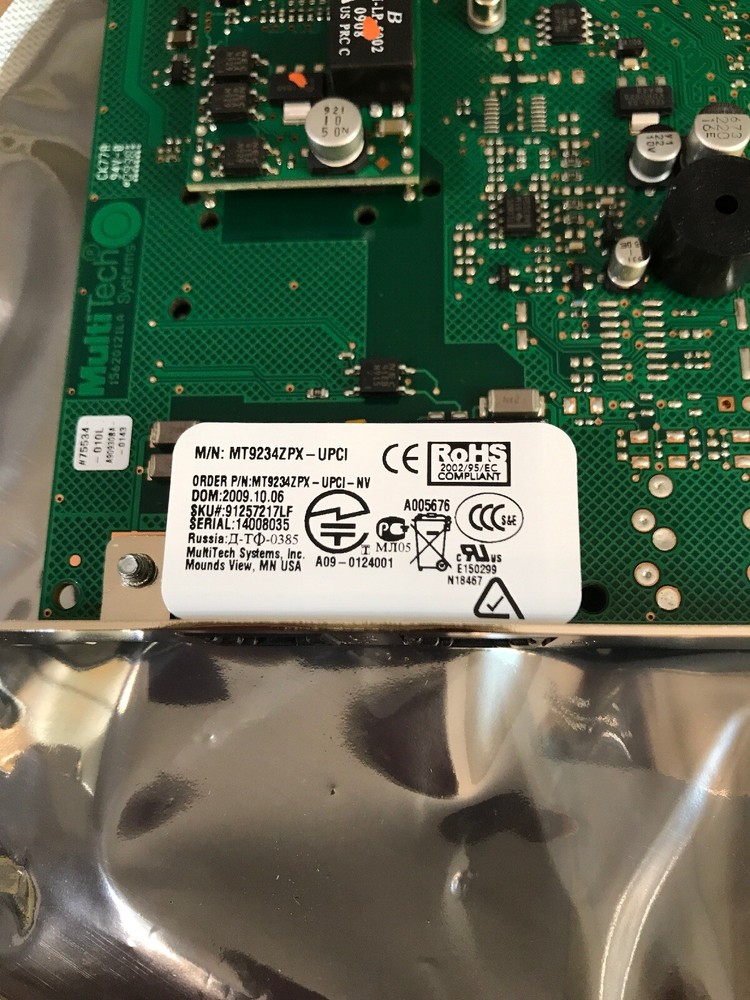 Multi-tech MT9234ZPX-PCIE-NV MultiModem ZPX Data Fax Modem