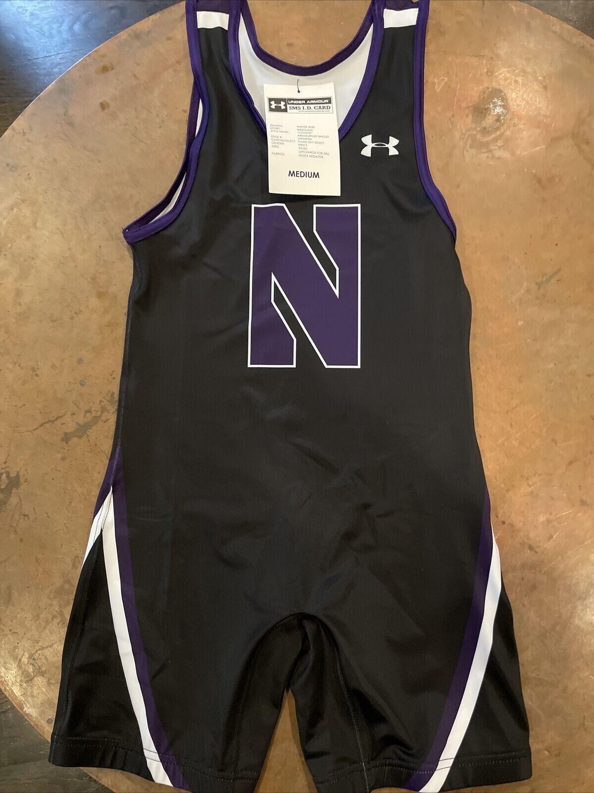 RARE Under Armour Northwestern University NCAA Wrestling Singlet spandex large