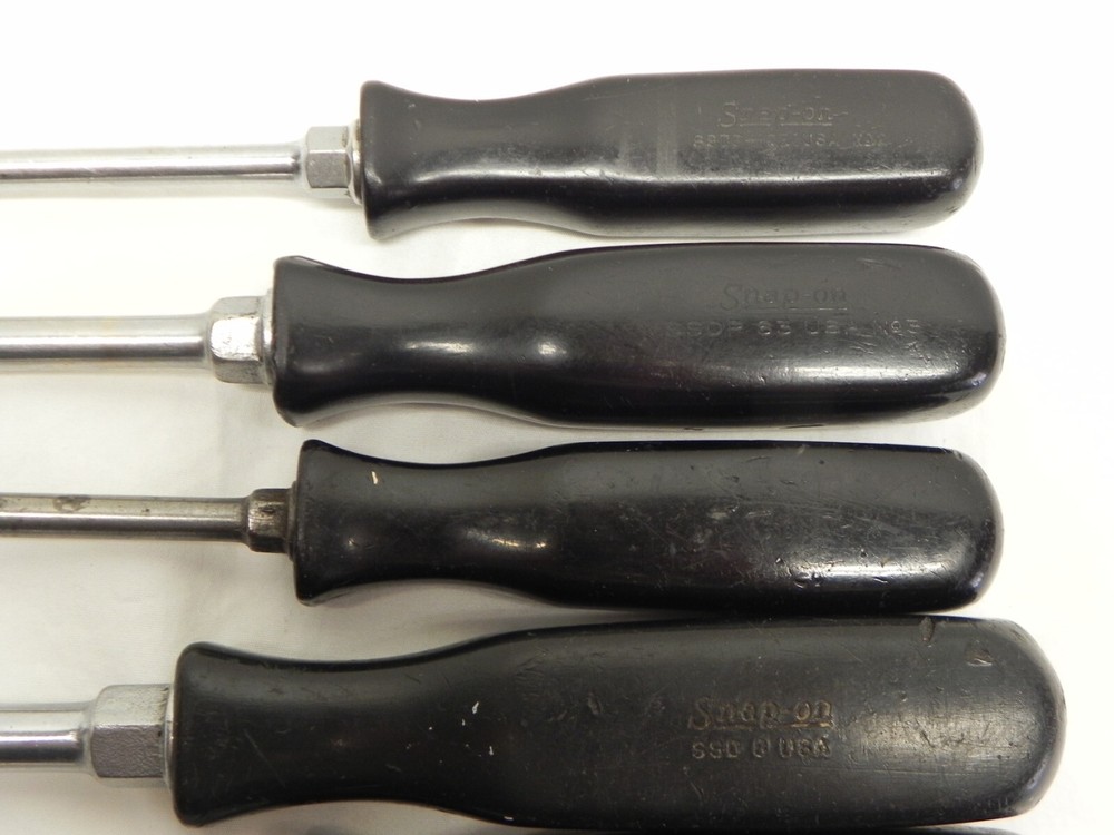 Snap-On 7 Piece Combination Black Hard Handle Screwdriver Set