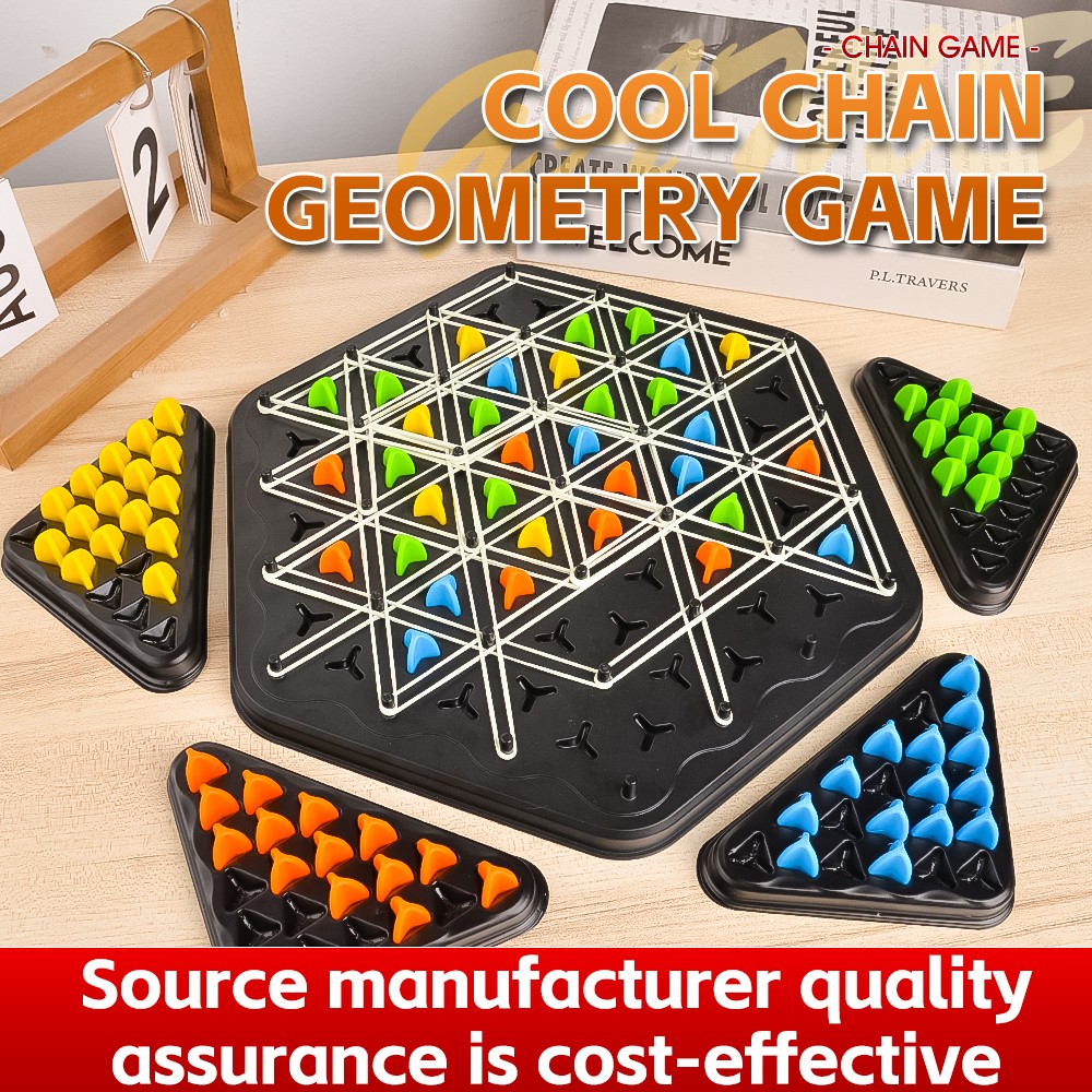 Chain Triangle Chess Educational Desktop Game for Parent-Child Interaction