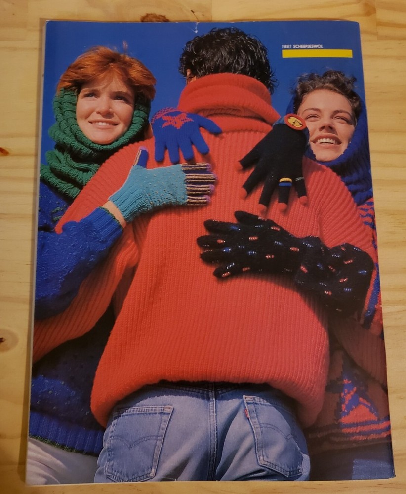 Creative Knitting With Scheepjeswol Volume 4 1986 Winter Sweater Pattern Book