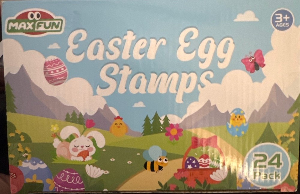 Max Fun Easter Egg Stamps 24 Piece