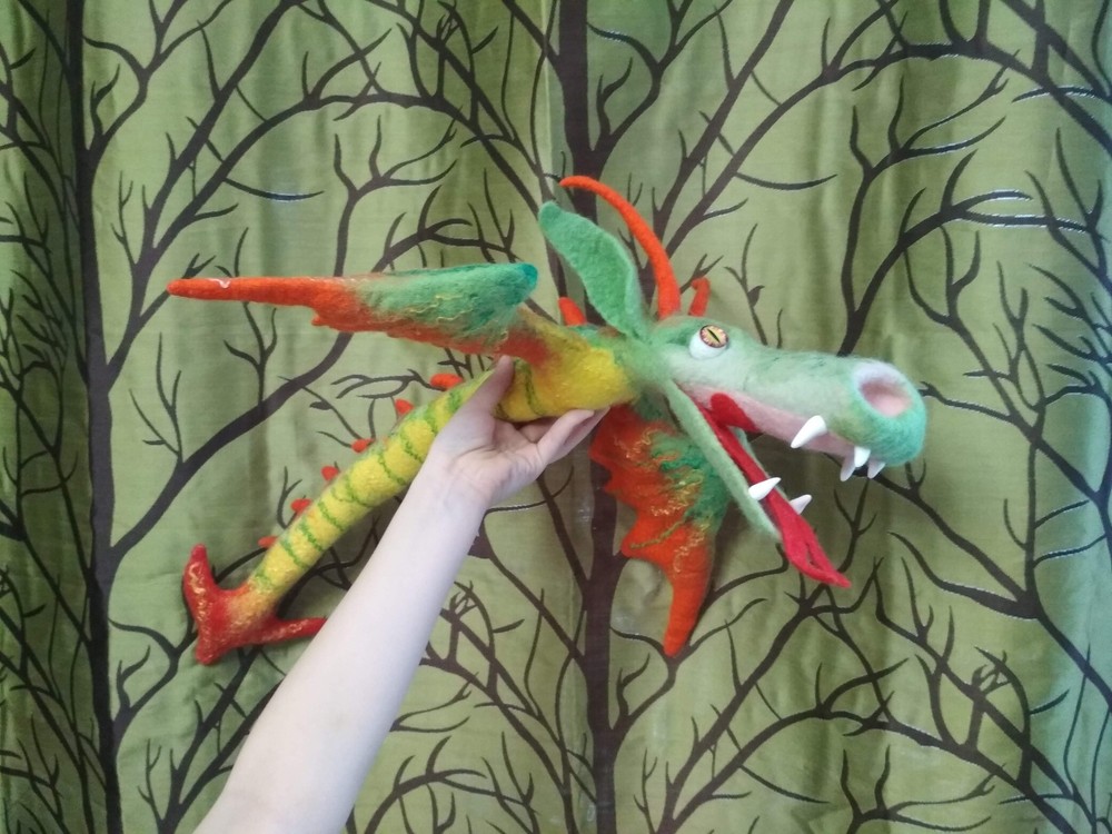 dragon made of wool