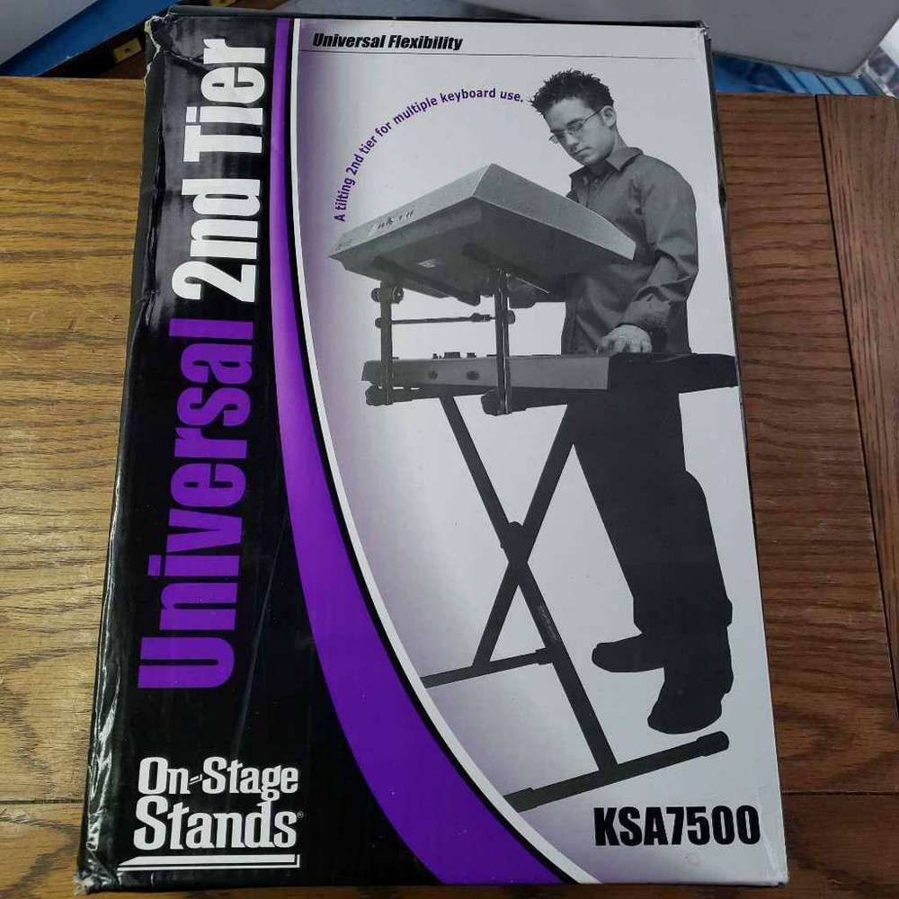 Keyboard Stand ,Stage KSA7500 Universal Second Tier Adjustable Stand X Style New