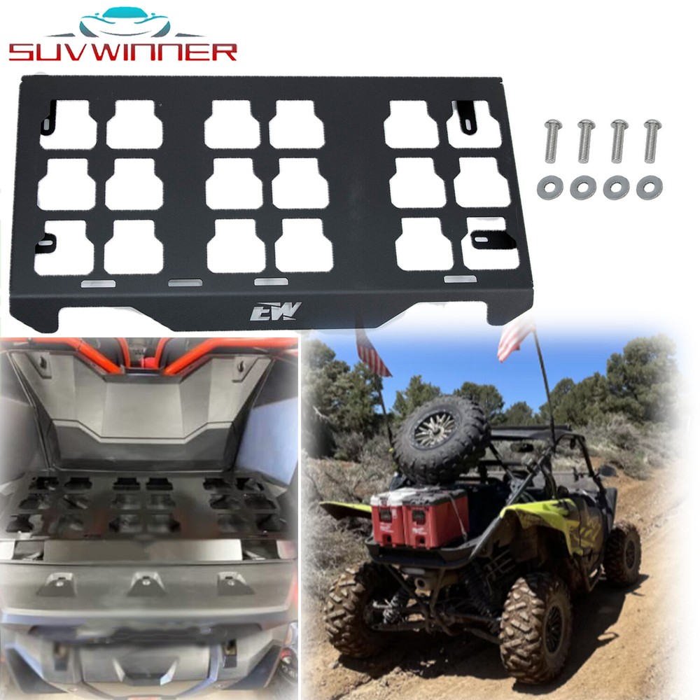 Cargo Bed for Milwaukee Packout Mount Compatible with Honda Talon UTV Black
