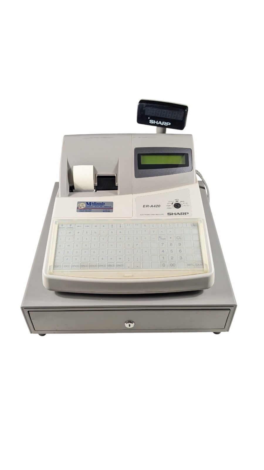 Sharp Electronic Cash Register ER-A420 (1) "MA" Key No Manual