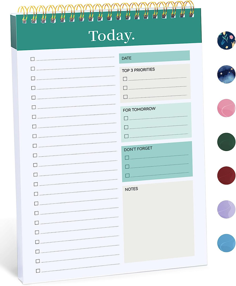 to Do List Notepad - to Do List Notebook for Work with 52 Sheets, 9.8" X 6.5", U