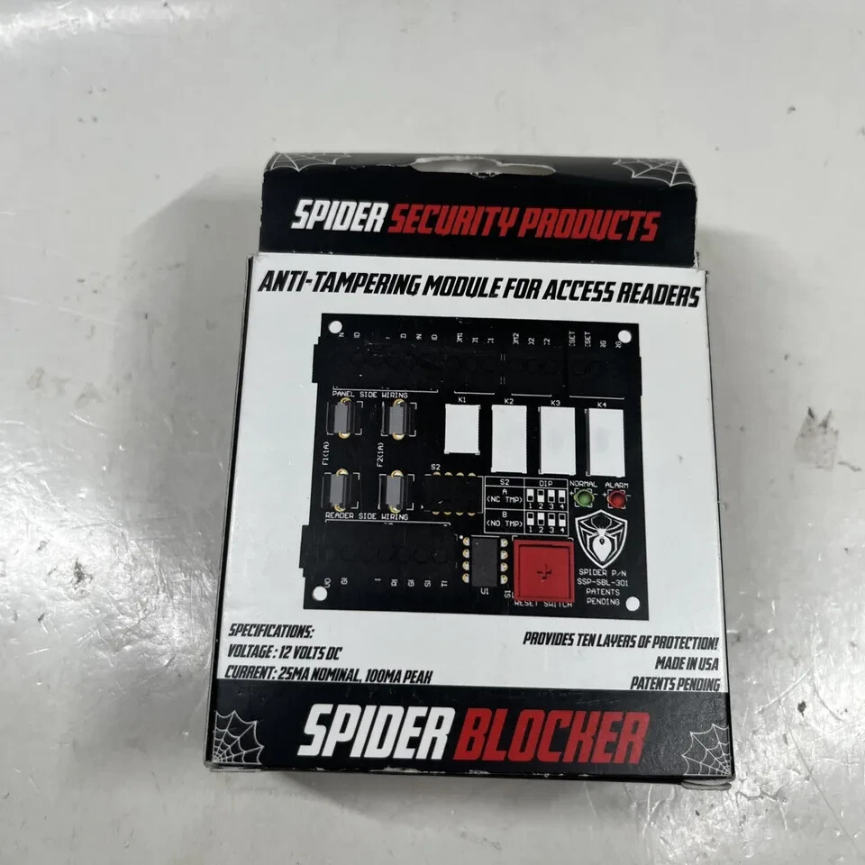 Spider Blocker HID Reader Anti-Tampering Module by Spider Security Products RP40
