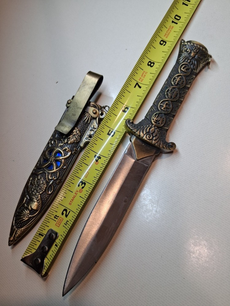 Blue dragon Athame dagger knife