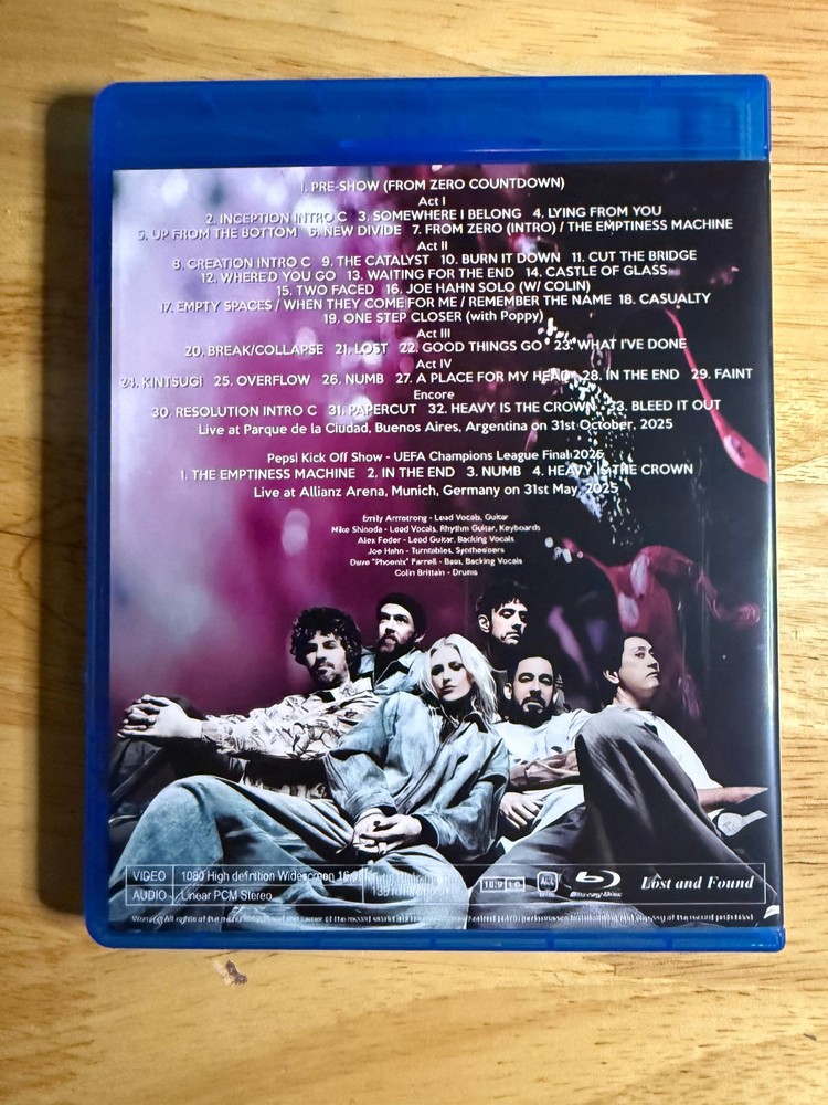 Linkin Park - Live in Buenas Aires Blu-ray 2025 Emily Armstrong