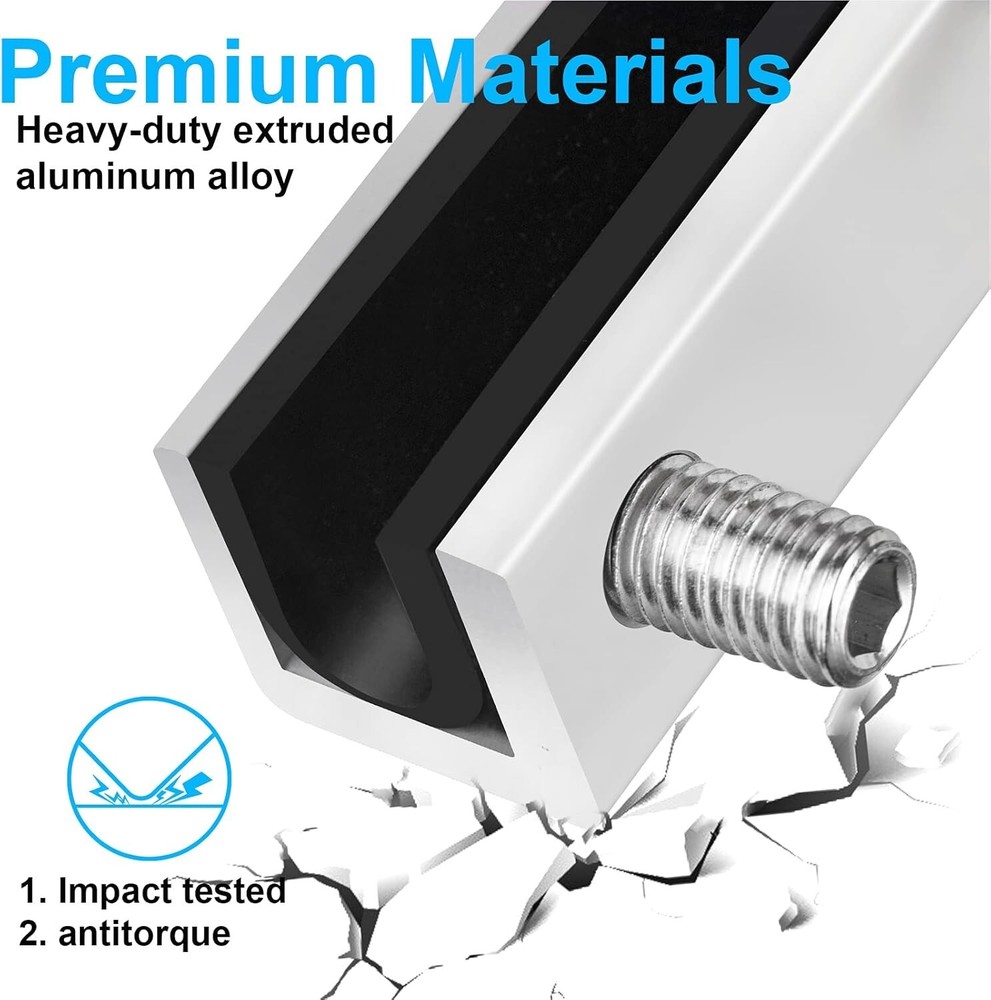 12 Pack Sliding Window Locks with Rubber Cushioning - Secure Your Home Safely