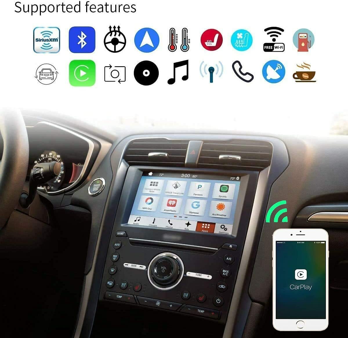 SYNC 2 to SYNC 3 3.4 Upgrade Wireless Carplay Kit Fit for Ford Sync3 APIM NA223