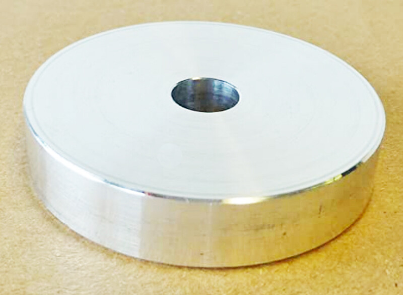 45 RPM ALUMINUM DISC RECORD ADAPTOR SOLID MACHINED PREMIUM GRADE