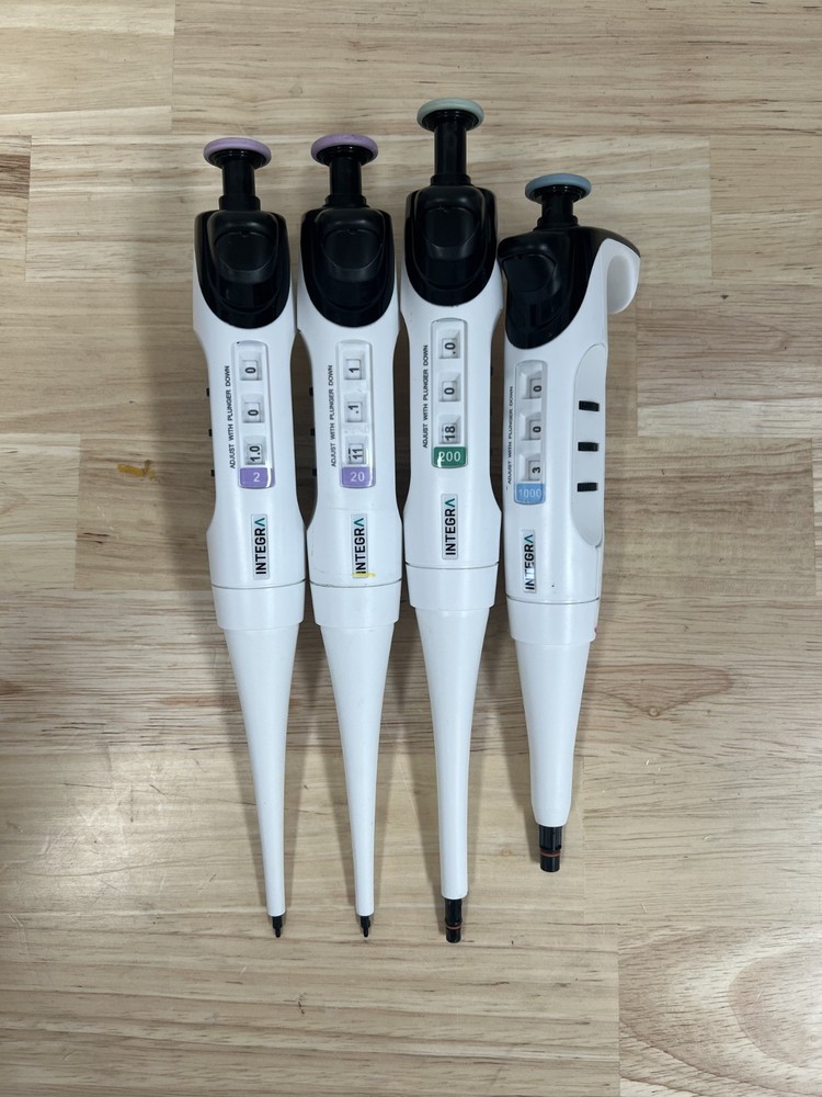 Pipette set Integra EVOLVE Pipettes tested P2 20 200 1000