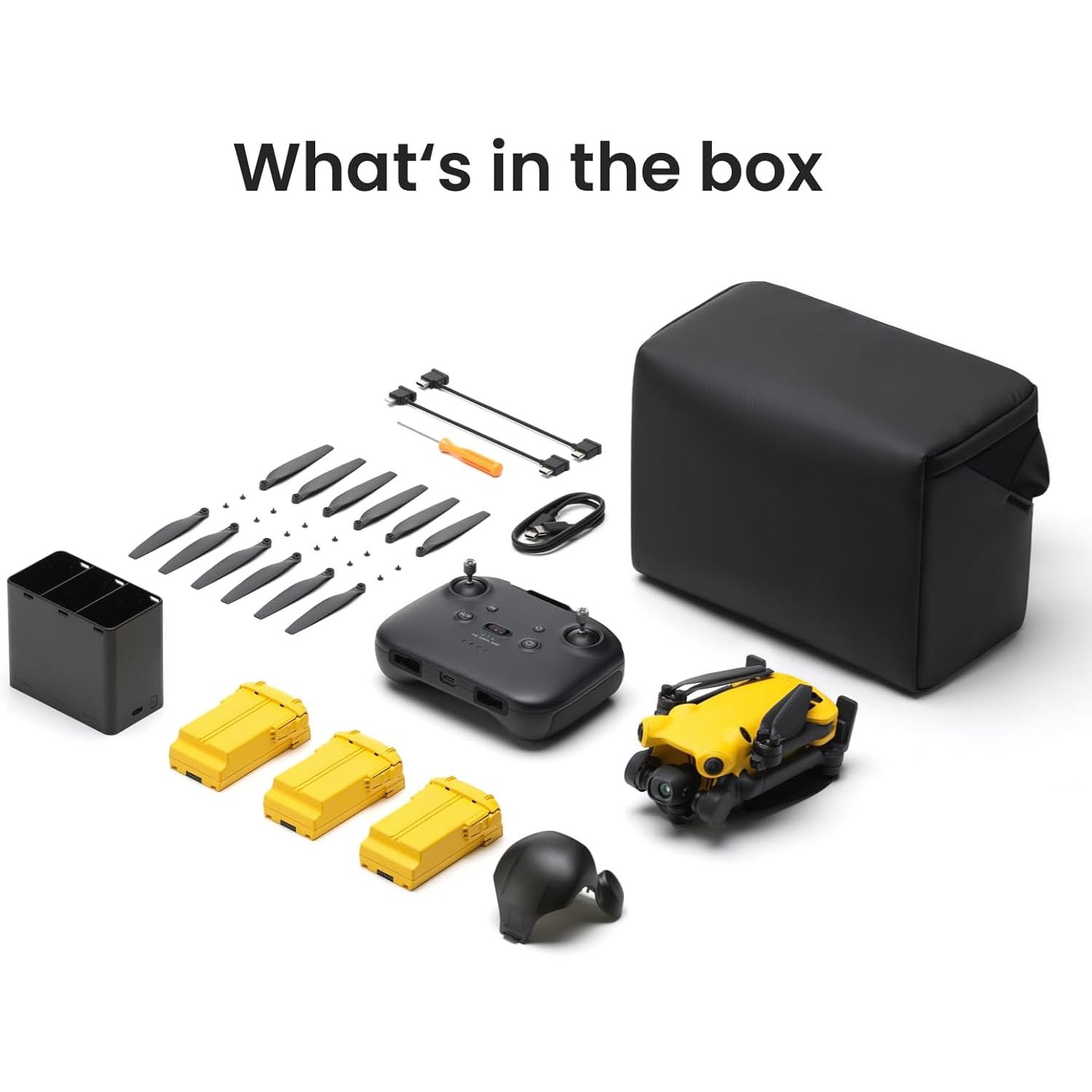 SKYROVER X1 Fly More Drone Combo Camera 4K,8K Photo,360°,3 Battery,96 Min Flight